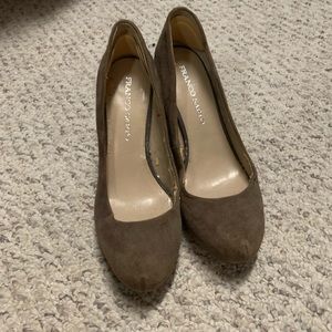 Franco Sarto suede heels